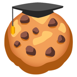 graduation cap and cookie