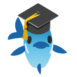 graduation cap and fish