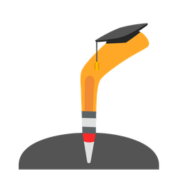 graduation cap and ice hockey