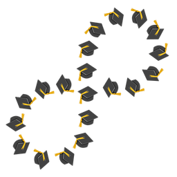 graduation cap and infinity