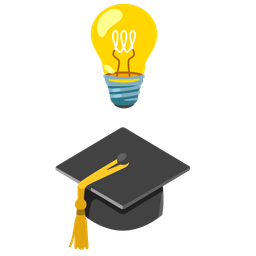 graduation cap and light bulb