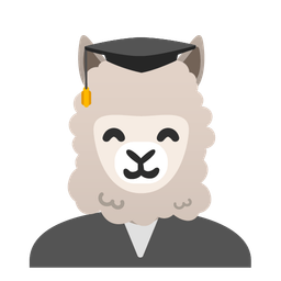 graduation cap and llama