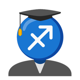 graduation cap and Sagittarius
