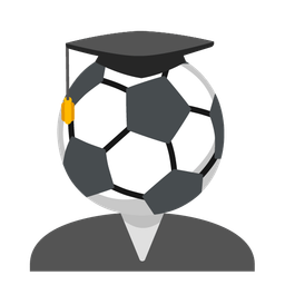 graduation cap and soccer ball