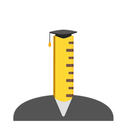 graduation cap and straight ruler