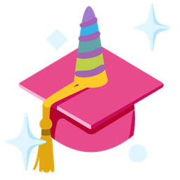 graduation cap and unicorn
