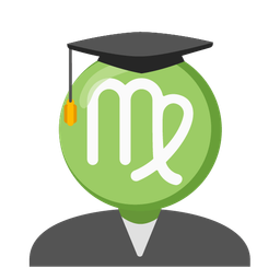 graduation cap and Virgo