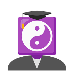 graduation cap and yin yang