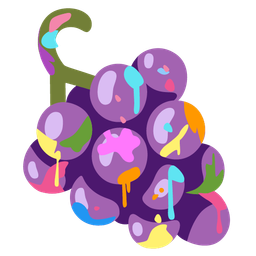 grapes and artist palette