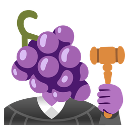 grapes and balance scale