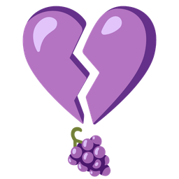 grapes and broken heart