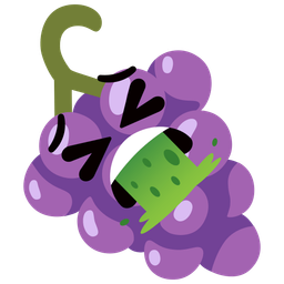 grapes and face vomiting