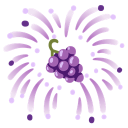 grapes and fireworks