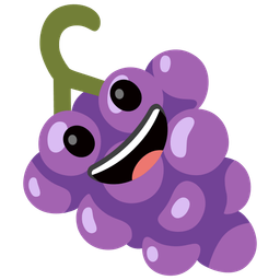 Grapes and Grinning face