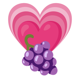 grapes and growing heart