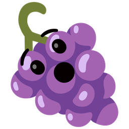 grapes and hushed face