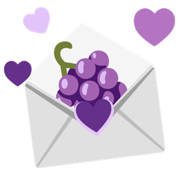 grapes and love letter