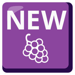 grapes and NEW button