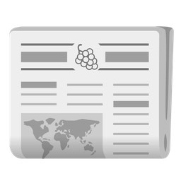grapes and newspaper