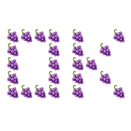 grapes and OK button