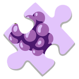grapes and puzzle piece