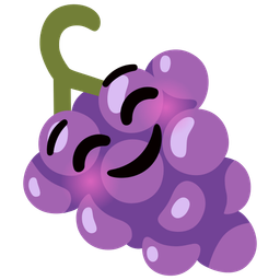 Grapes and Smiling face