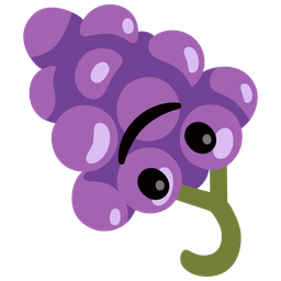 Grapes and Upside-down face