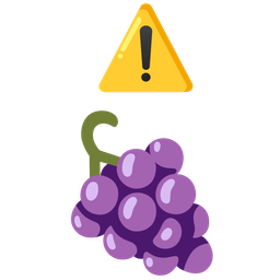 grapes and warning