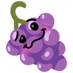 grapes and woozy face