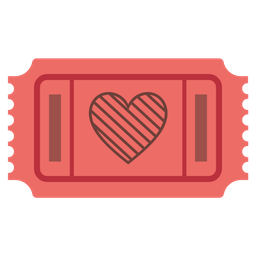 green heart and admission tickets