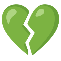 Green heart and Broken heart