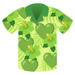 green heart and hibiscus