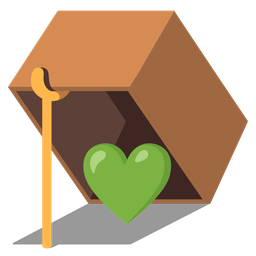 Green heart and Mouse trap