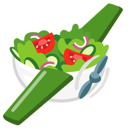 green salad and airplane