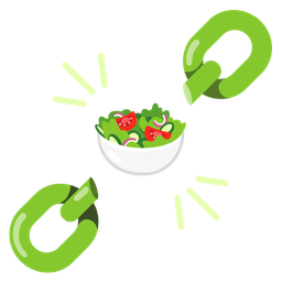 green salad and chains