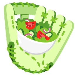 green salad and softball