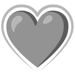 grey heart and heart suit