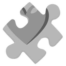 grey heart and puzzle piece