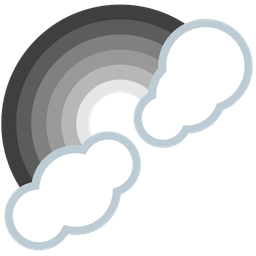 grey heart and rainbow