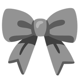 grey heart and ribbon