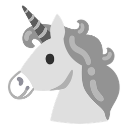 grey heart and unicorn