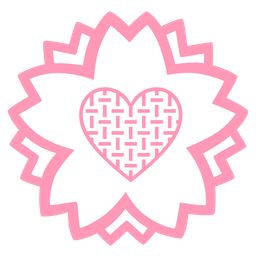 grey heart and white flower