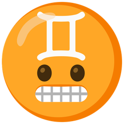 grimacing face and Gemini