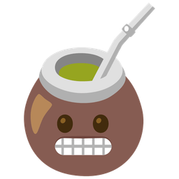 grimacing face and mate