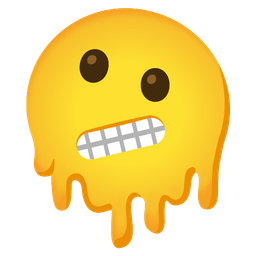 Grimacing face and Melting face