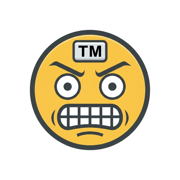 Grimacing face and Trade mark