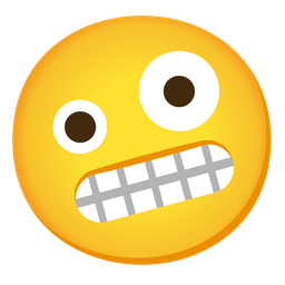 Grimacing face and Zany face