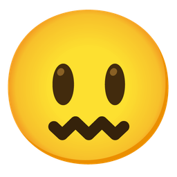 grinning face with big eyes and confounded face