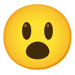 grinning face with big eyes and face with open mouth