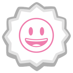 grinning face with big eyes and fish cake with swirl